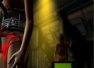 3D мультфильм,космическая шлюха