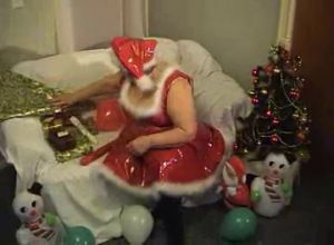 Дед Мороз трахает жирную мамку